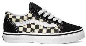 Vans Kids Old Skool (Primary Check) Black/White