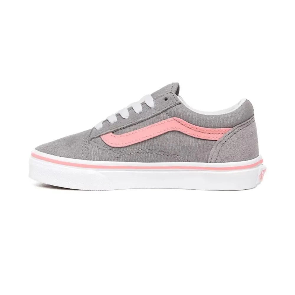 Vans Kids Pop Old Skool Frost Grey Pink Icing Sneakers