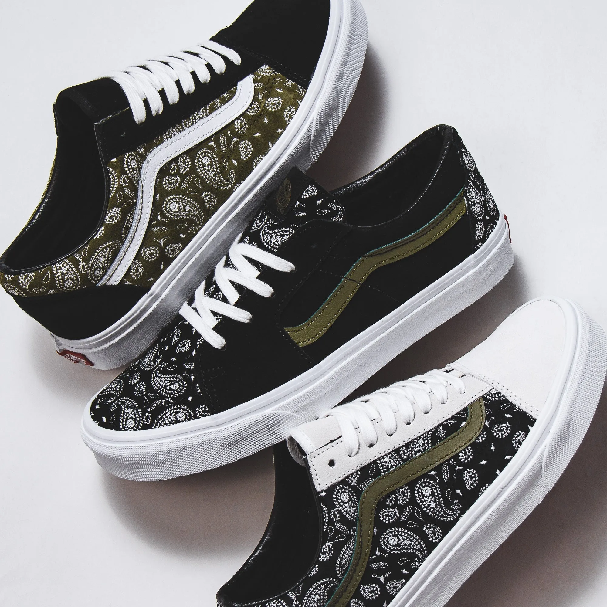 Vans Men Old Skool Paisley Suede Black Olive VN0A5JMIBKO