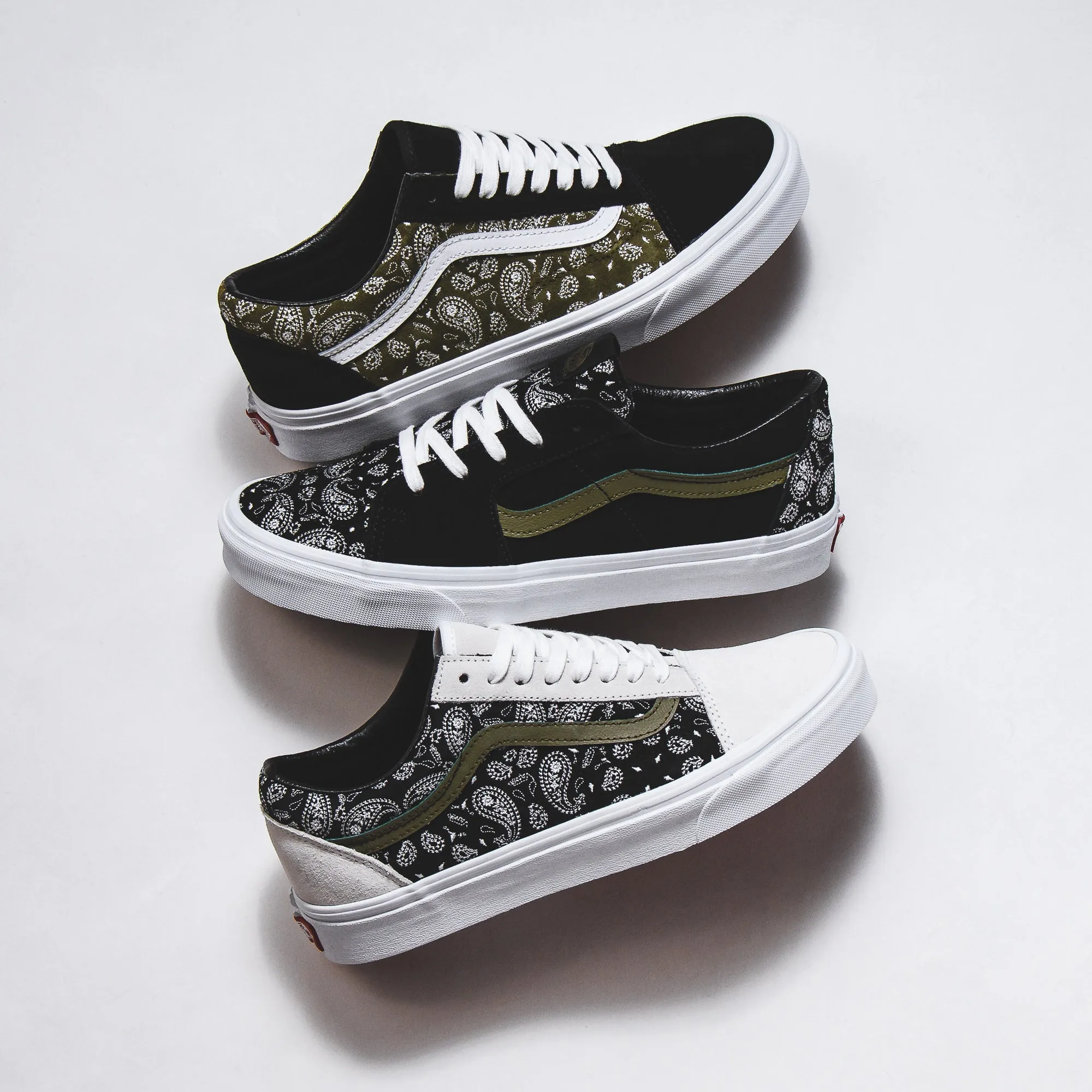 Vans Men Old Skool Paisley Suede Black Olive VN0A5JMIBKO