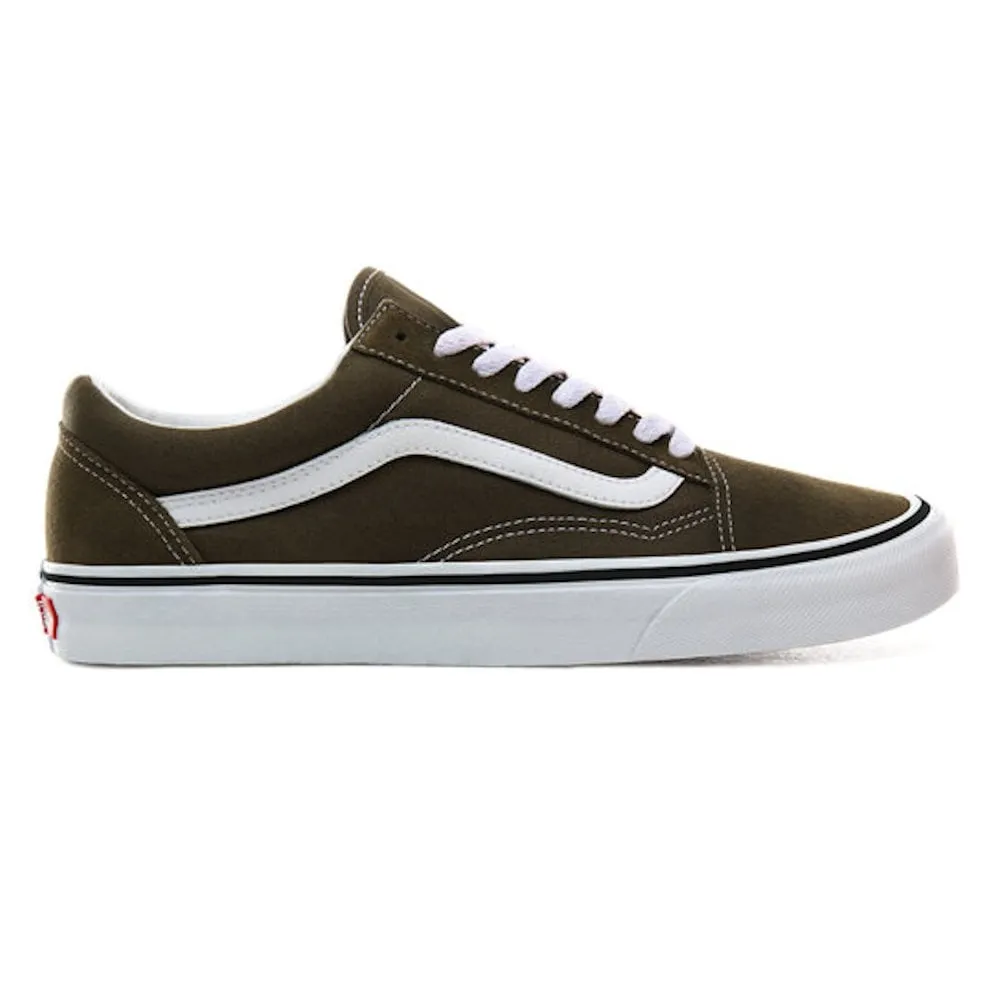 Vans Old Skool Suede Canvas Trainers - Beech Brown