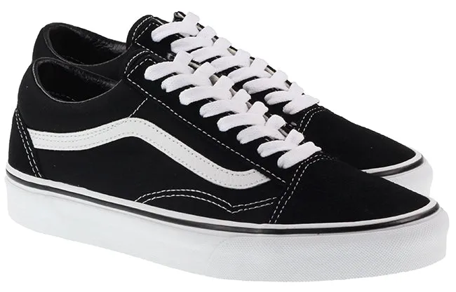 Vans Trainers Mens Old Skool Black White Canvas