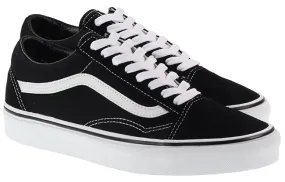 Vans Trainers Mens Old Skool Black White Canvas