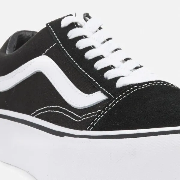 Vans Women's Old Skool Platform Trainers - Black/White