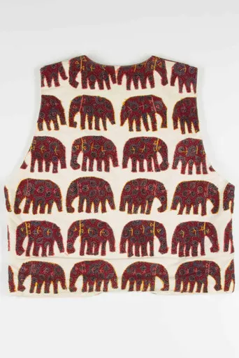 Vintage Bohemian Elephant Vest