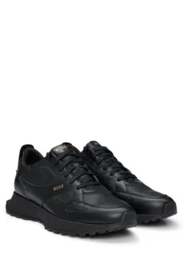 Waterproof GORE-TEX trainers in polished leather