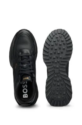 Waterproof GORE-TEX trainers in polished leather