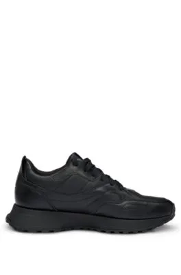 Waterproof GORE-TEX trainers in polished leather