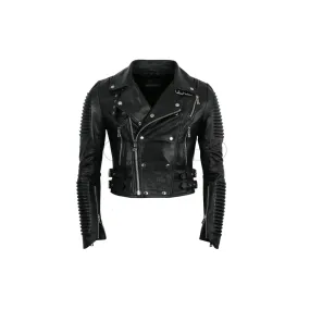 Women Moto Jacket ( Black )