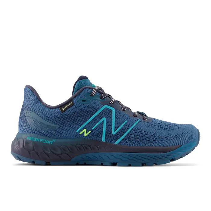 Womens New Balance Fresh Foam 880 V12 GTX in Dark Moonstone, Electric Teal/Eclipse