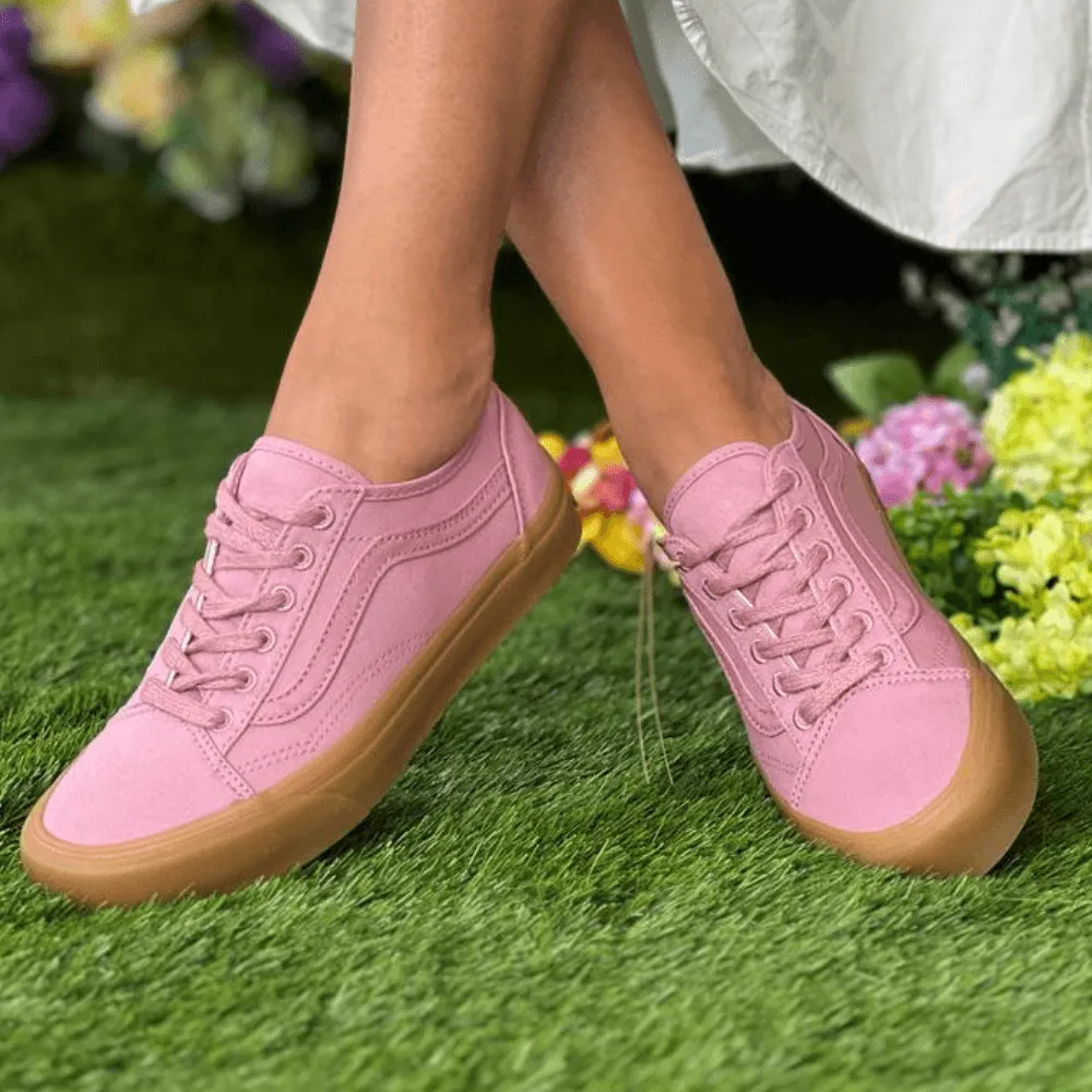 Womens Vans Eco Theory Old Skool Trainers in Pink