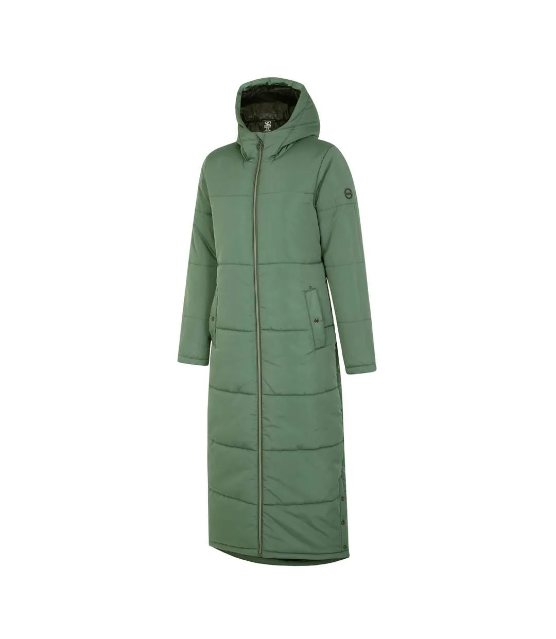 Womens/ladies reputable long length padded jacket duck green Dare 2B