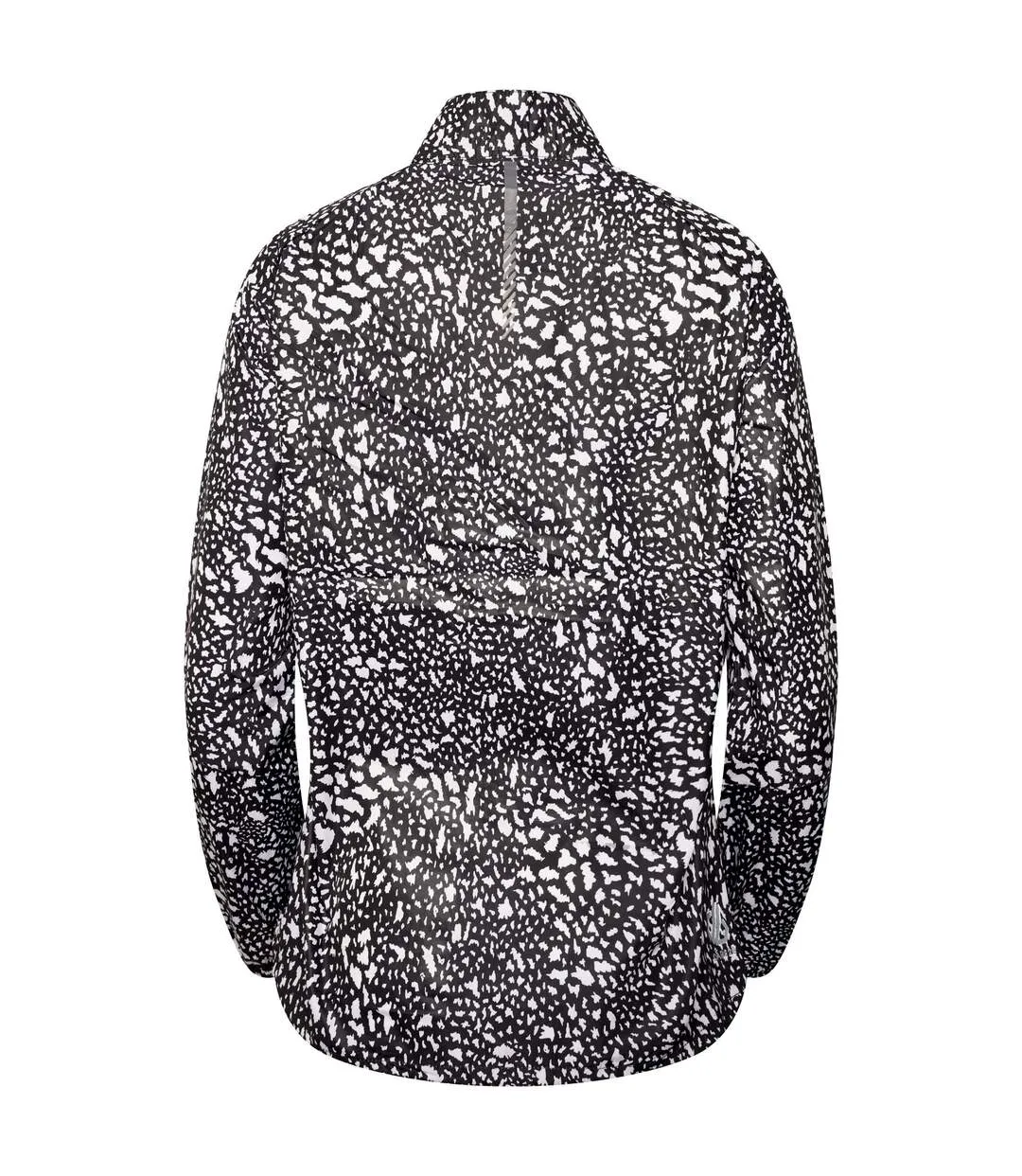 Womens/ladies resilient ii dotted windshell jacket black/white Dare 2B