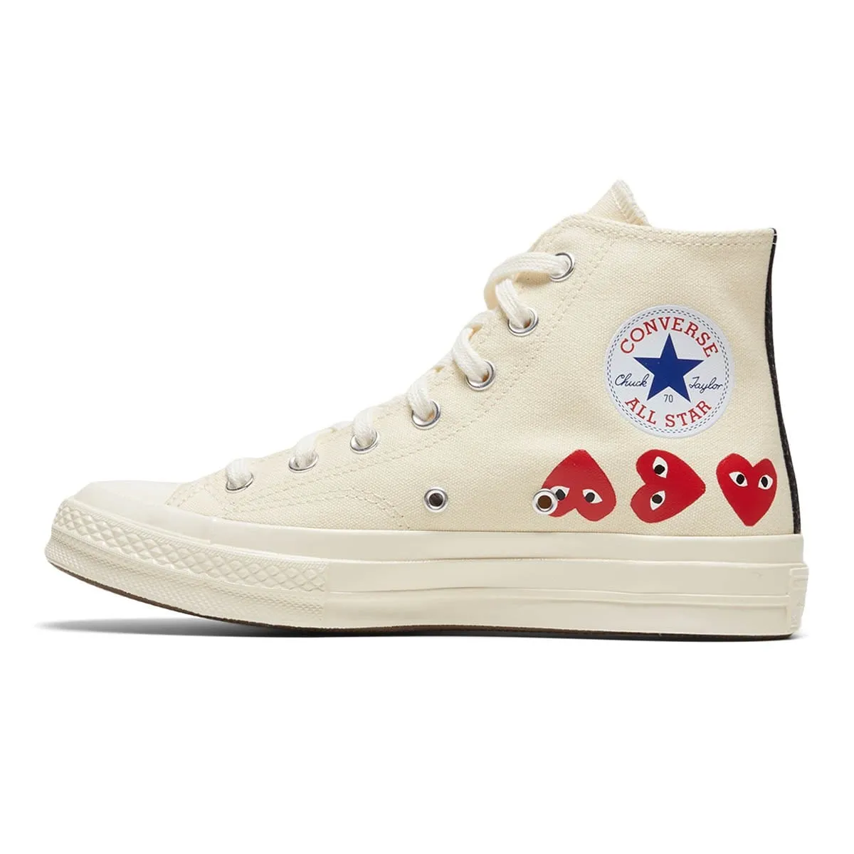 x CDG Play CHUCK TAYLOR HI Off White