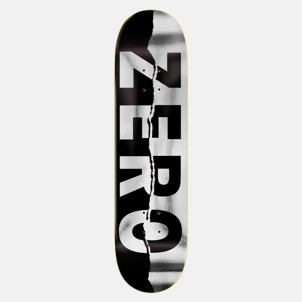 Zero Skateboards - 8.5 Ripped Army Skateboard Deck - Black / Foil